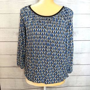 Michael Kors XS / XP 3/4 sleeve shirt Elastic hem